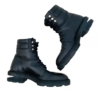 Alexander Wang Boots Authentic Black Leather Combat Women's Size 37 • $275