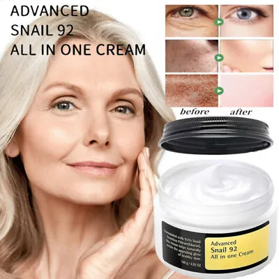 Korean Snail Hyaluronic Acid Snail Essence Cream Collagen Anti Aging Face Cream • £8.95