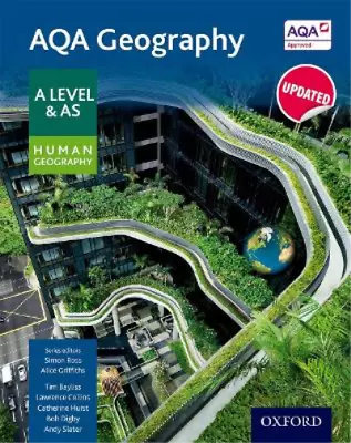 AQA Geography A Level & AS Human Geography Student Book Ross Simon & Griffiths • £4.41