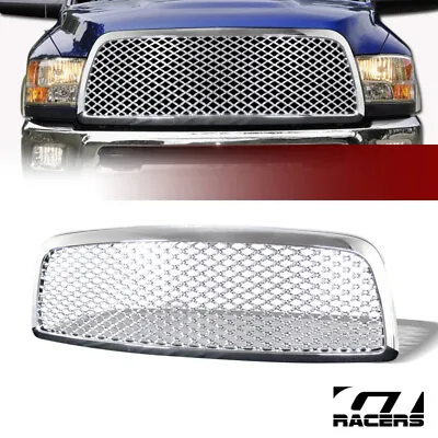 For 2009-2012 Dodge Ram 1500 Chrome Luxury Mesh Front Hood Bumper Grill Grille • $120