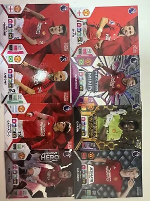 8 MAN UTD PLAYERS - Panini Adrenalyn XL Plus- Premier League 2024 -Includes RARE • £2.50