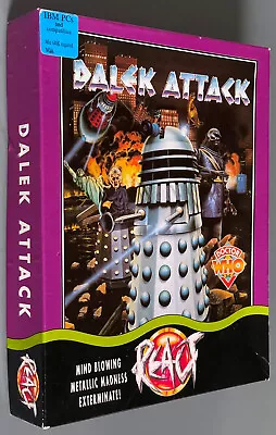 Doctor Who Dalek Attack Vintage IBM PC Game 3.5  Floppy Disc Big Box Retro 1992 • £30