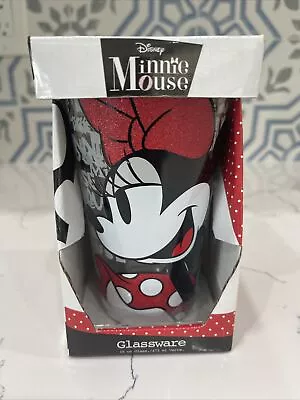 Disney 16 Oz Minnie Mouse Glassware Brand New And Sealed! Mug Free Shipping! • $18.95