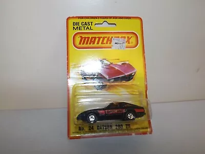 Matchbox S/f No. 24-d Datsun 280 Zx Black Body Red Int. Blister • $5.95