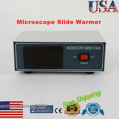 HOT 110V 32W Microscope Temperature Control Stage Slide Warmer Heating Plate US • $54.17