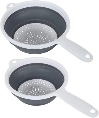 Pop & Store 2 Pack Collapsible Food Colander With Handle • £11.25