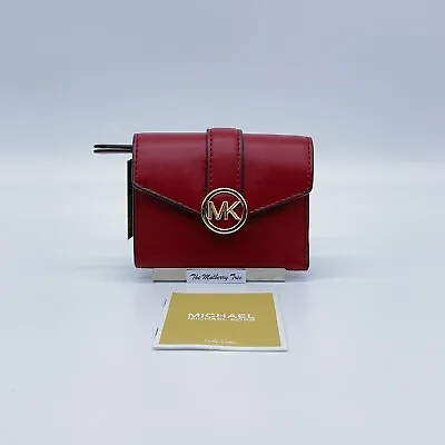 Michael Kors Carmen Md Envelope Flap Billfold Wallet Logo Closure NWT Org $258 • $69.99