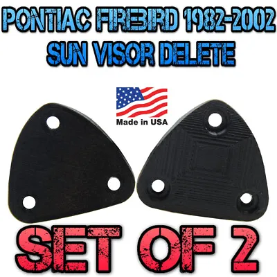 Pontiac Firebird 1982-2002 Sun Visor Delete Blank Plates GM / Chevrolet Camaro • $8.23