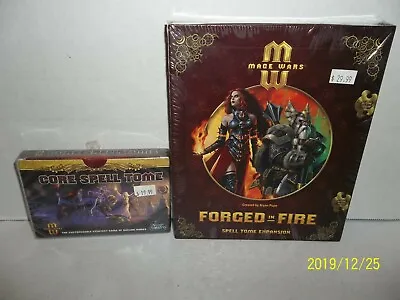 Mage Wars Forged In Fire Spell Tome Expansion & Core Spell Tome SEALED  N83 • $39.99