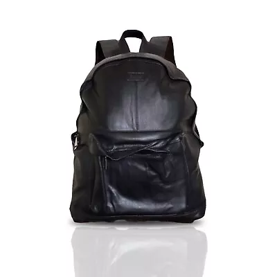 £45 • Buy Real Genuine Cowhide Waterproof Leather Back Pack  School Bag / Rucksack - Black