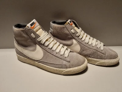 £21.38 • Buy Nike Blazer Mid Trainers Womens Size UK 5.5 Suede Shoes In Grey & White Sneakers