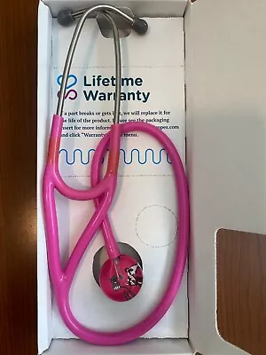 Ultrascope Pediactric (Small Head) Stethoscope CAT & DOG Design Pink • $49.99