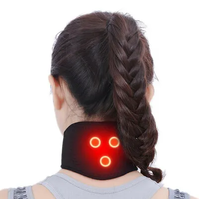 Neck Magnetic Wrap Brace Heat Therapy Support Belt Self Heating Tourmaline Pain • $2.99
