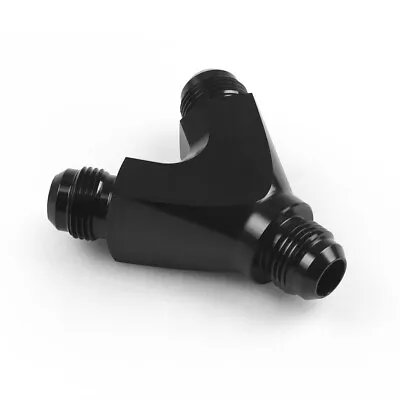 For 3-Way Y-Block Fitting Adapter AN6 6-AN Male To 2X AN6 6-AN Male Black • $9.50