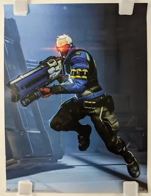 $16.22 • Buy Soldier 76 Poster Overwatch Video Game Art Pin-Up 2016 Blizzard Original