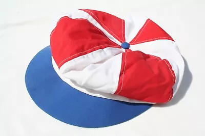 Vintage Red White Blue Cap Cabbie Fisherman Sailor Hat Patriotic Usa Flag • $25