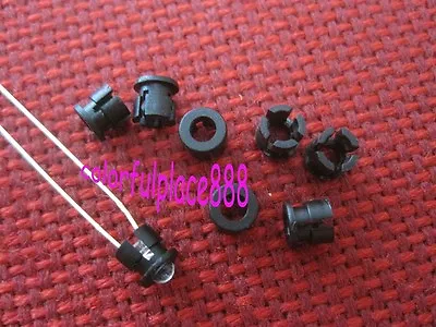 200pcs 3mm Black Plastic LED Bezel Clip Holder Cup Mounting Holders (Push Fit) • $6