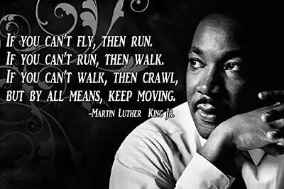 Motivational Poster Dr Martin Luther King Jr Poster Civil Rights Wall Art Poster • $14.90