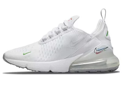 Original Kids Unisex Original Nike Air Max 270 White Green Trainers DM9474 100 • $203.09