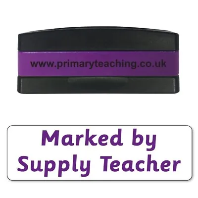 £9.96 • Buy Marked By Supply Teacher Pre Inked School Stackable Marking Feedback Stamper