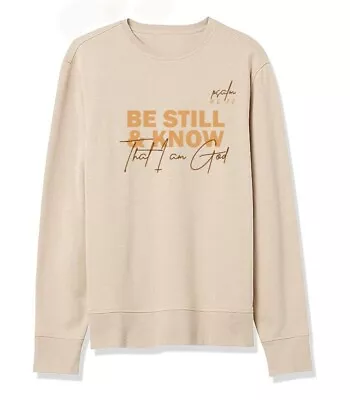 Be Still And Know I Am God Psalm 46:10 Gospel Sweatshirt God T-shirt Tan/Beige • $39.99