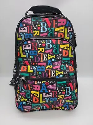  A To Vera Bradley Large Multicolor Backpack School Bag Bookbag Baby Bag Travel  • $69.99