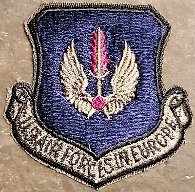 USAF US AIR FORCE FORCES IN EUROPE SUBDUED EMBROIDERED PATCH 3  X 3  VTG NEW BLU • $4.99