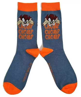 Mens Looney Tunes Taz Tasmanian Devil Chomp Socks 6-10 UK / 39-44 Eur / 7-11 US • £8.79