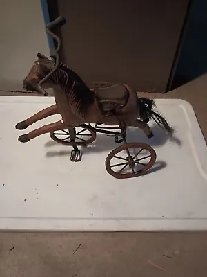 Antique Wooden Horse Tricycle Velocipede Toy Carved Body Read See Photos  • $199.99