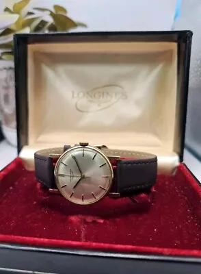 Longines 9ct Gold Men's Watch With Original Box  • £450