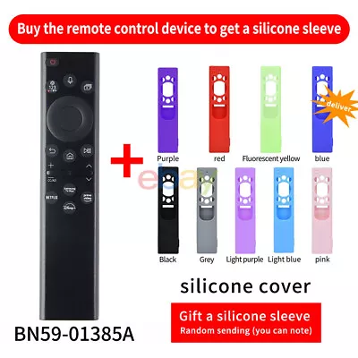 New BN59-01385A For Samsung Solar Rechargeable Smart Voice TV Remote With Cover • $50.84