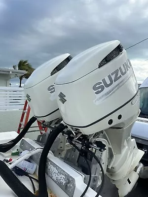 2017 Suzuki 250 Hp 4 Stroke Outboard Engine Motor Runs Good PORT ENGINE ONLY • $5999.99