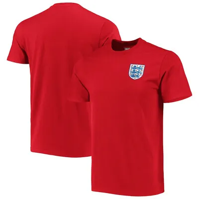 Official England Football T Shirt Mens L XL 2XL National Team Crest Logo Top • £11.95