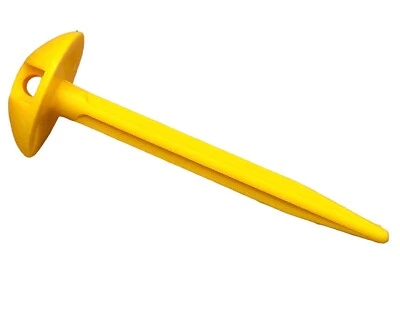 £8.49 • Buy 50x Domed Plastic Tent & Awning Groundsheet Pegs - 50 Pack - Yellow