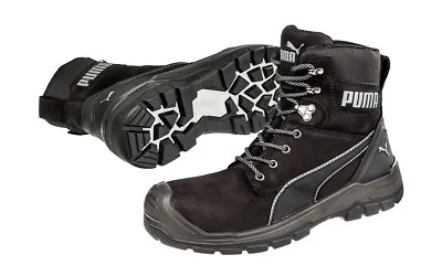 $229.99 • Buy PUMA Conquest ZIP Sider BLACK 630737 With FREE Pair Of Boot Sock Covers