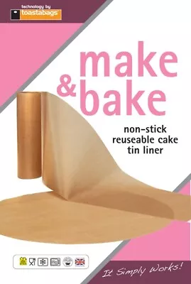 £3.29 • Buy Non Stick Reuseable Baking 8  Cake Tin Liner 1 Round & 1 Wall Liner Make & Bake