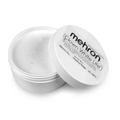 Mehron Clown White Lite 7oz Stage Theatrical Circus Face Paint Makeup Cosmetic • $17.95