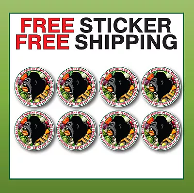 Vegan Vinyl Value Pack Stickers  Animal Rights 50 X 50 Mm BONUS STICKER INCLUDED • $6.45