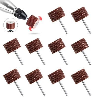 £4.39 • Buy 10Pcs Flap Wheel Sandpaper Sanding Disc For Dremel Rotary Tool 80-600 Grit