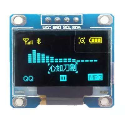 $3.61 • Buy White / Blue 128*64 OLED Display Module Arduino 0.91  I2C IIC SSD1306