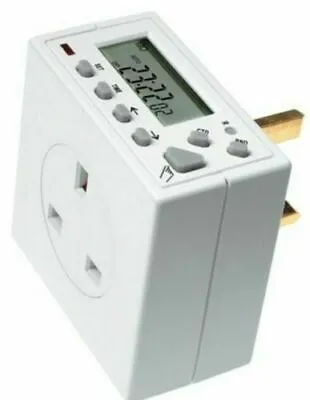 £15.99 • Buy Timeguard TG77 Compact Digital Electronic Plug In Time Switch 24 Hr 7 Day Timer