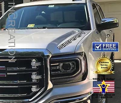 Truck Hood Decals For GMC Sierra Sticker Logo Vinyl Graphics 4x4 Off Road Sport • $31.34