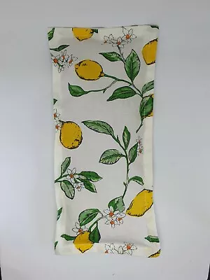 Handmade Wheat Eye Pillow Gift - Lemon Print - Unscented - Yoga - Relaxation  • £6.99