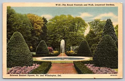 Kennett Square PA - Longwood Gardens - Round Fountain - Park • $3.25