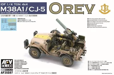 AFV Club 1/35 AF-35S97 IDF 1/4 Ton 4x4 M38A1/CJ-5 Anti-Tank Missile Vehicle OREV • $51.25