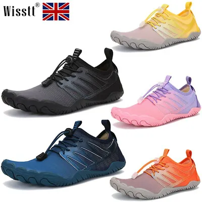 Mens Womens Water Barefoot Aqua Shoes Beach Swim Yoga Quick Drying Fitness Shoes • £17.75