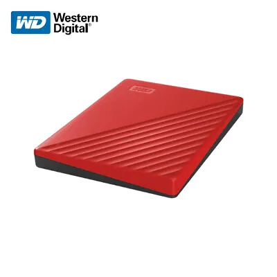 New WD 1TB 2TB 4TB 5TB My Passport Portable External Hard Drive USB3.2 +TK# RED • £138.05