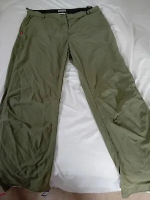 £10 • Buy Craghoppers Trekking Trousers 14 Khaki Green Lightweight