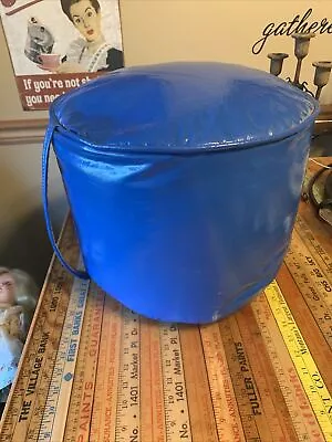 Vintage MCM Mid Century Modern Retro Vinyl  Foot Stool Ottoman • $75