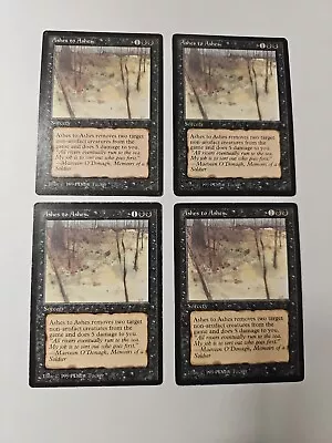 MTG Magic: The Gathering The Dark 4X Ashes To Ashes MP Playset • $2